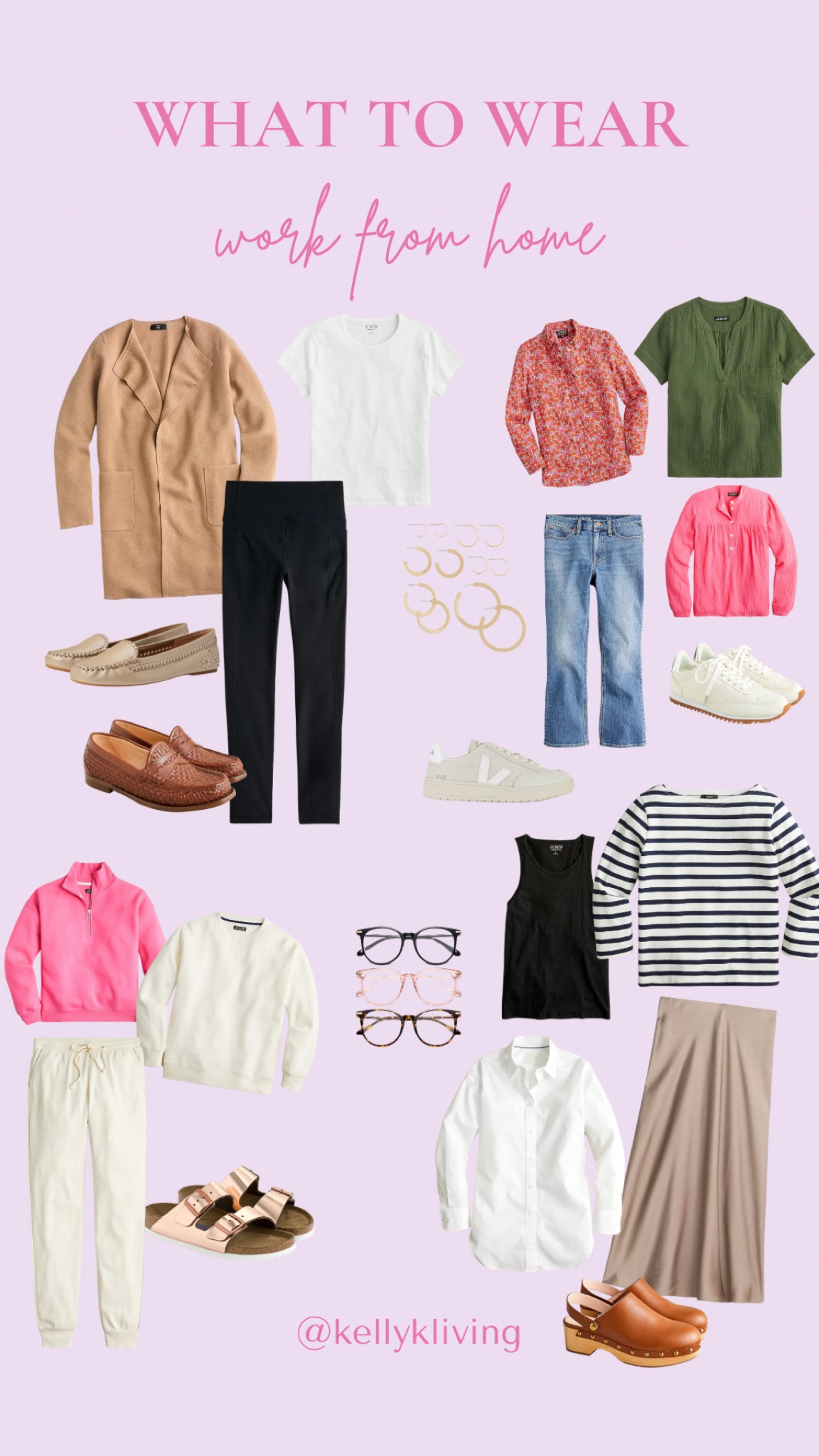 What to wear if you work from home. J Crew edition. All of these finds are from J Crew and many of them are on sale. 

Work from home, work from home tops, casual Friday, casual outfit, classic style, preppy, spring trends, summer trends, Demi crop jeans styled, loafers styled, stain midi skirt styled, colorful outfit 

#LTKSeasonal #LTKsalealert #LTKworkwear