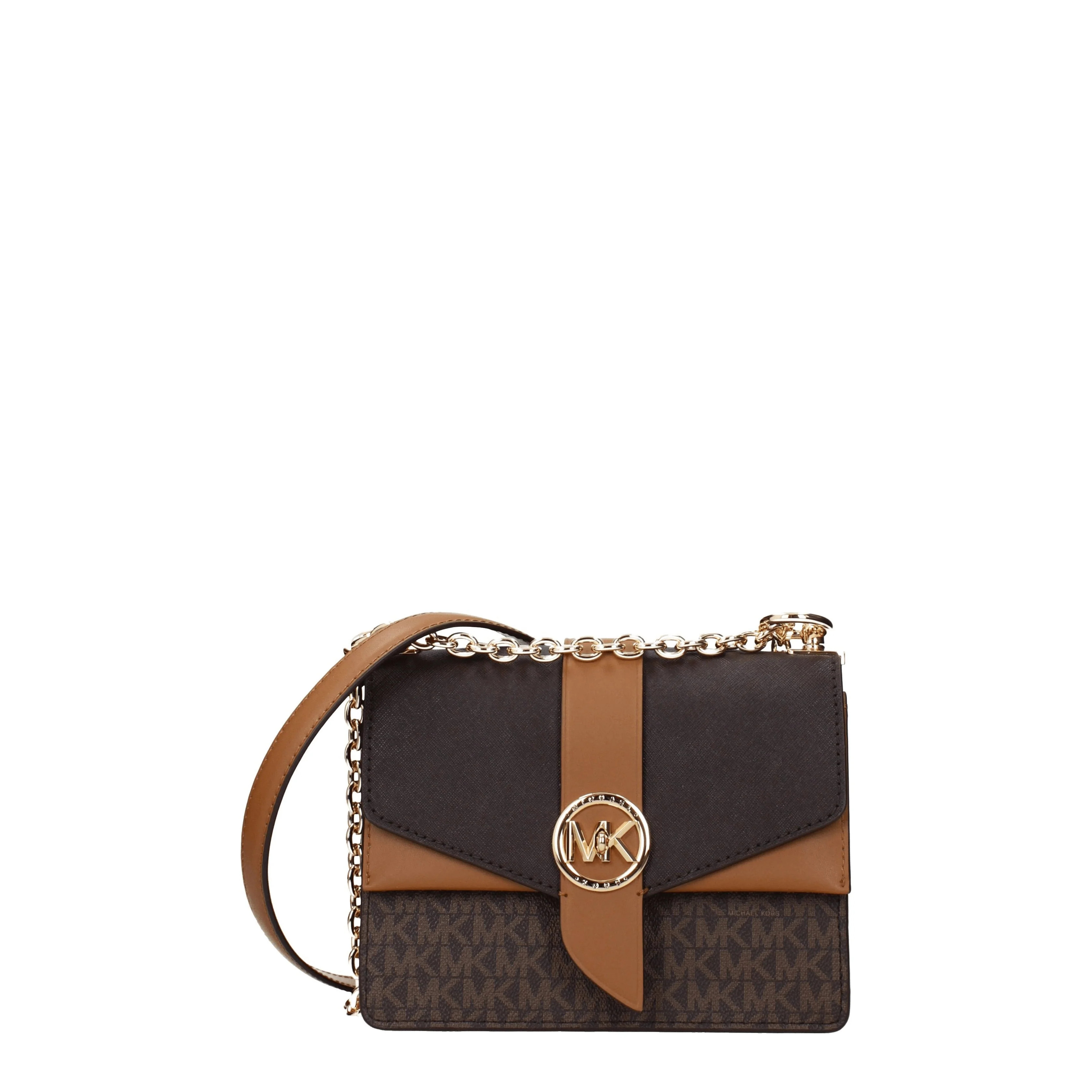 Borsa a tracolla Greenwich da donna Michael Kors in tessuto Marrone/gh | Balardi (US & Canada)