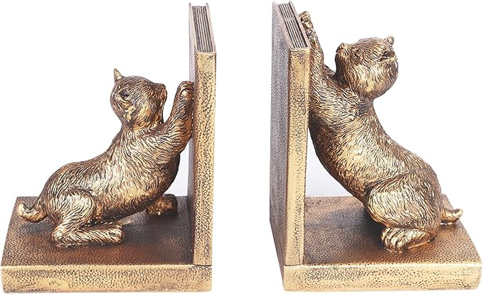 Book Ends for Shelves to Hold Books Heavy Duty,Decorative Bookend for Bookshelf Décor,Cute Anima... | Amazon (US)