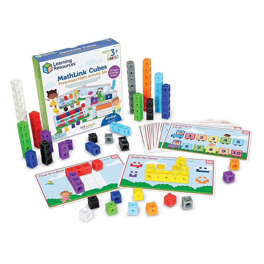Learning Resources MathLink Cubes Preschool Math Activity Set - Classroom Must Haves, Teacher Sch... | Amazon (US)