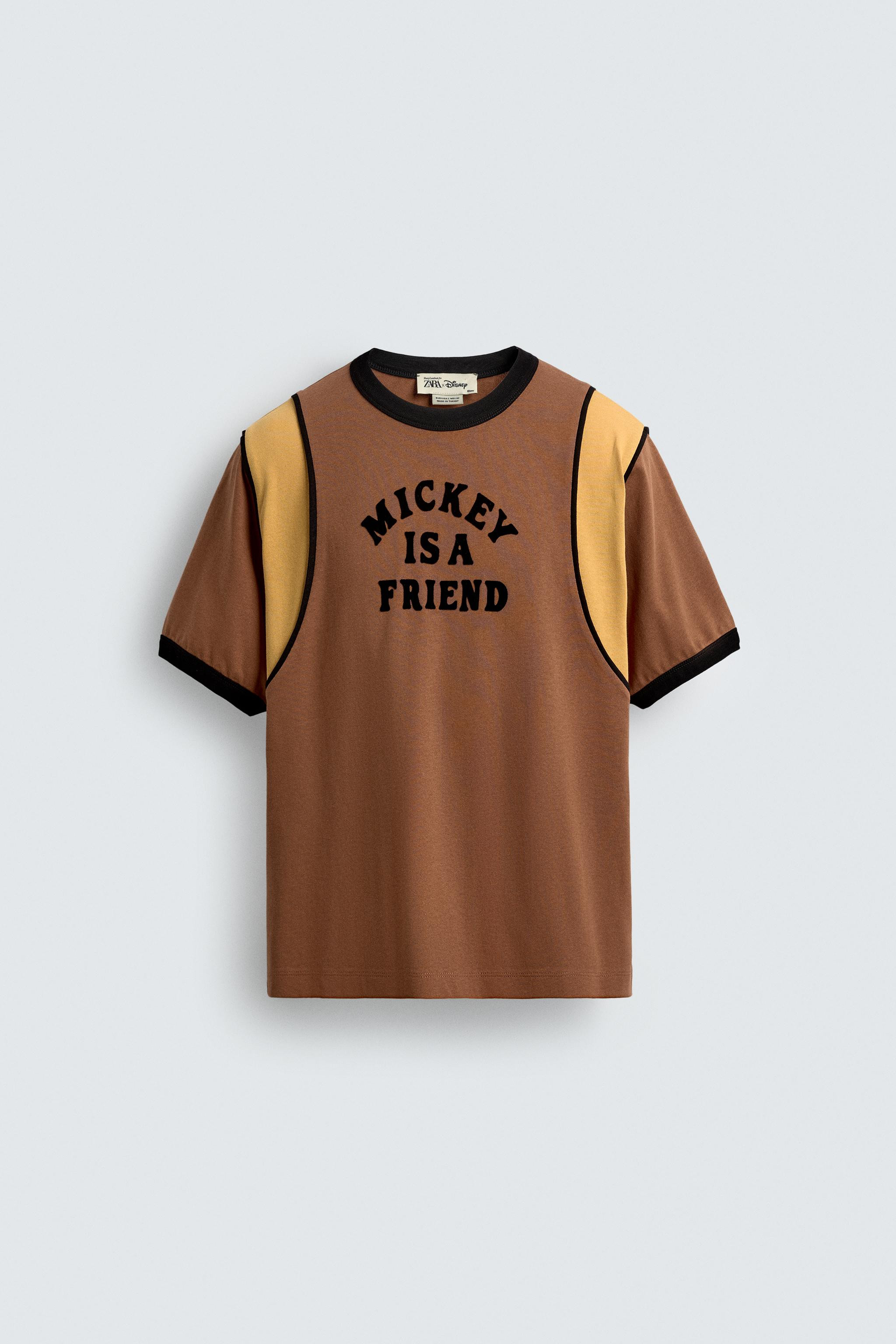 HARRY LAMBERT FOR ZARA X DISNEY CONTRAST TEXT T-SHIRT | Zara US