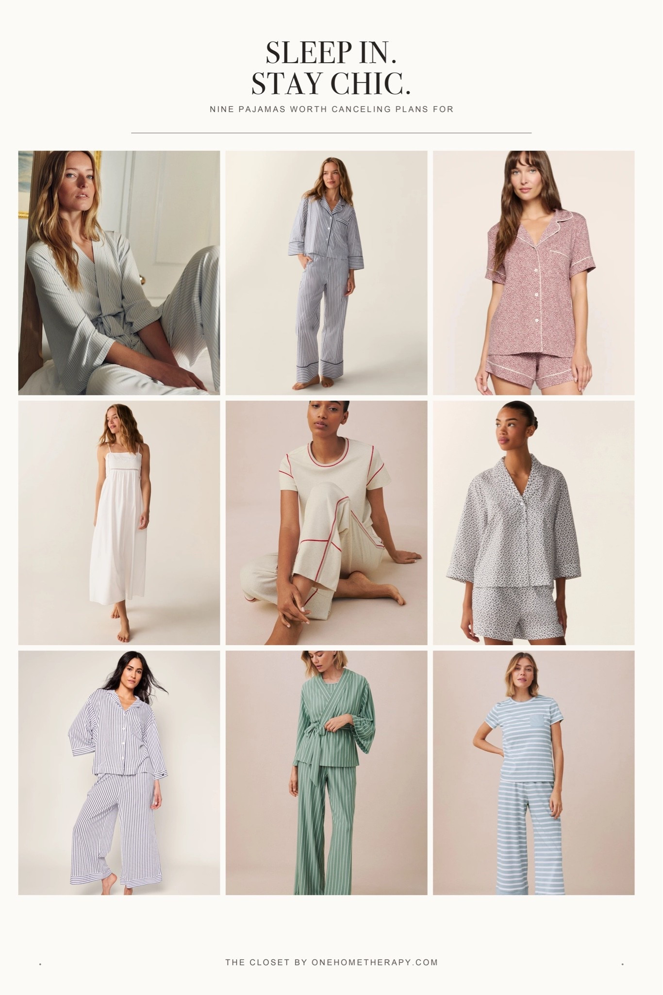 Cancel the plans. Keep the pajamas.
9 impossibly chic
sets for sleeping in, lounging around & looking suspiciously put together.
#LTKStyle #LTKFinds #LTKFashion
#Pajamas #ChicPajamas #Sleepwear #Loungewear
#CozyStyle #StayInStyle #FallStyle #FallFashion #ClosetFinds

#LTKU #LTKHome #LTKdayinmylife