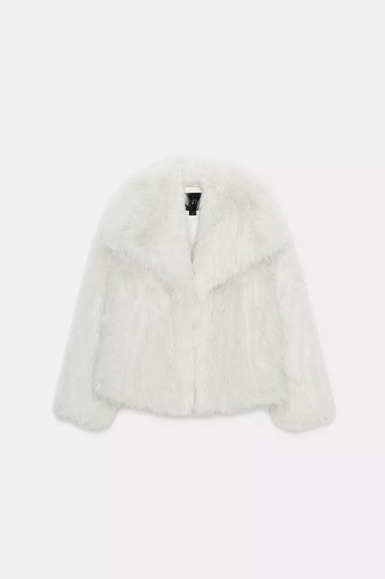 ZW COLLECTION FAUX FUR JACKET | Zara US