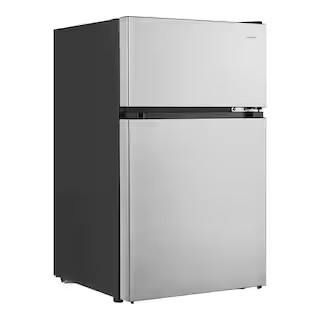 3.1 cu. ft. 2-Door Mini Refrigerator in Stainless Steel with Freezer, ENERGY STAR | The Home Depot