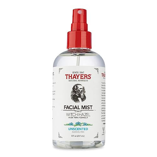 Thayers Alcohol-Free Witch Hazel Facial Mist Toner with Aloe Vera, Unscented, Soothing and Hydrating, For All Skin Types, 8 oz | Amazon (US)