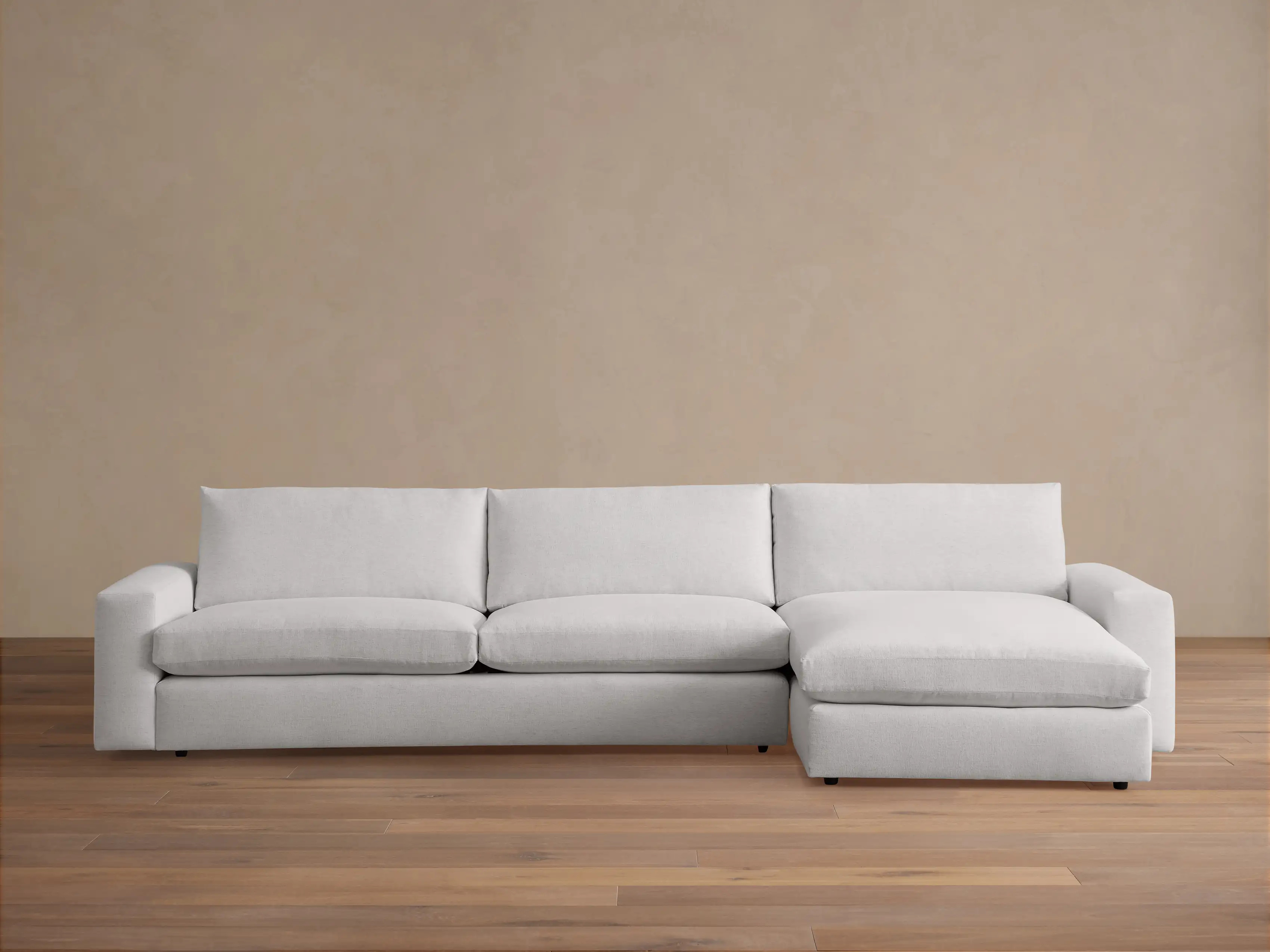 Kipton Wide Arm Two-Piece Chaise Sectional | Arhaus