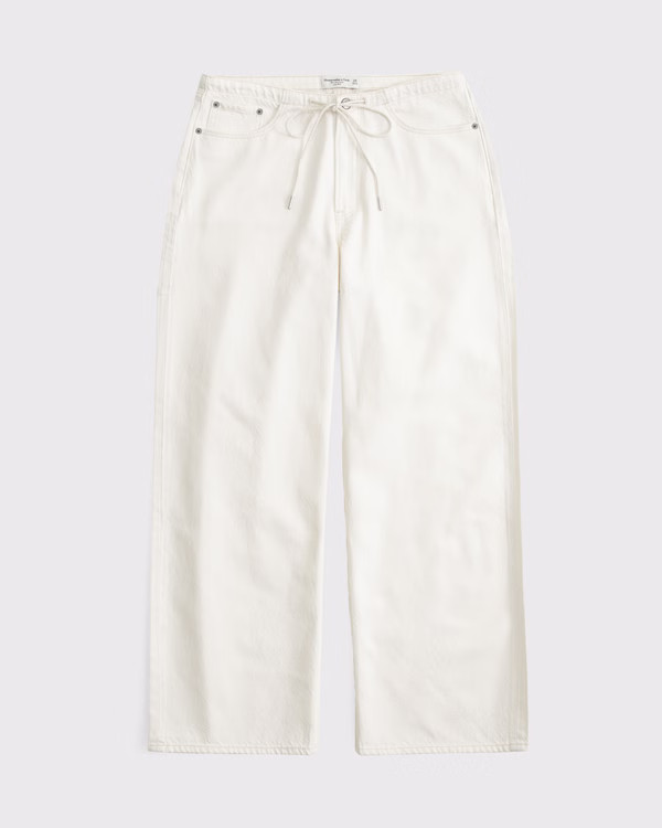 Curve Love Low Rise Ultra Loose Jean | Abercrombie & Fitch (US)