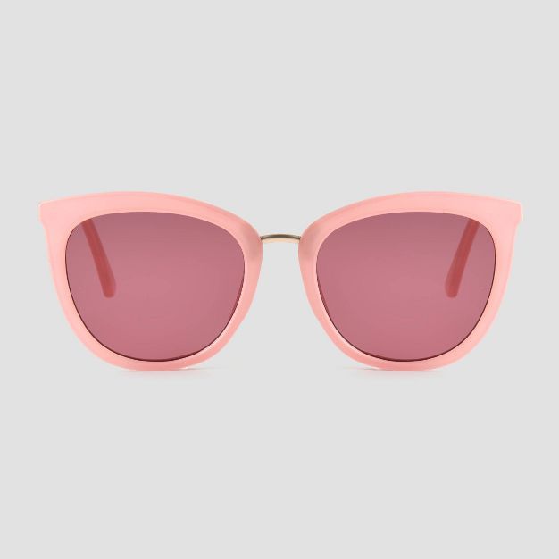 Women's Cateye Sunglasses - Universal Thread™ Gold/Pink | Target