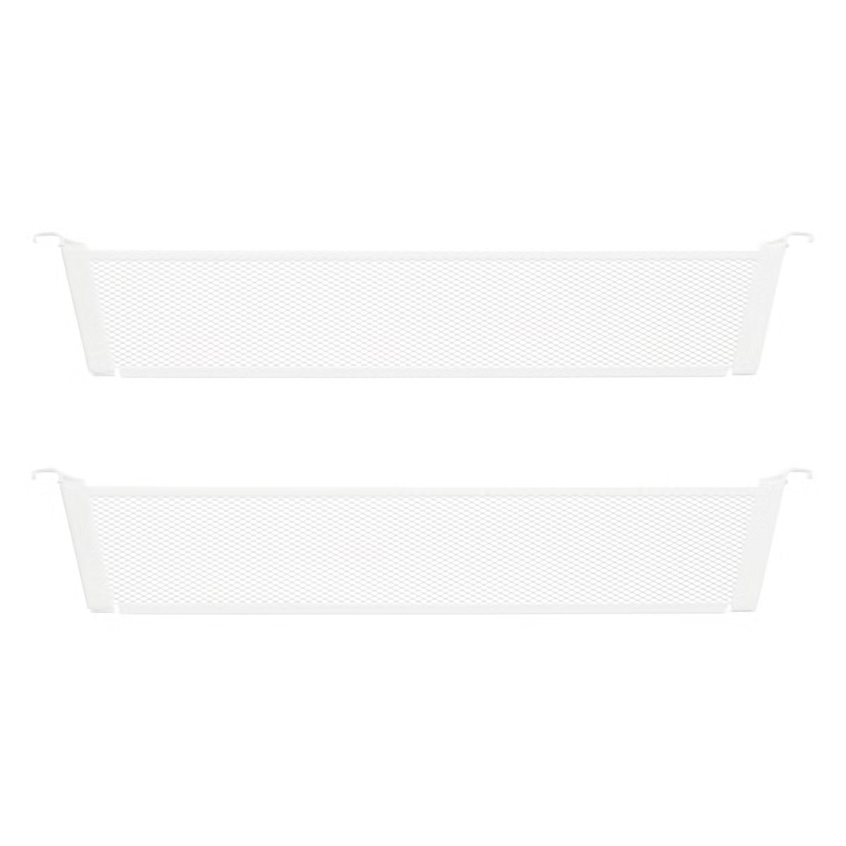 Elfa 17" 1-Runner Mesh Drawer Dividers White Pkg/2 | The Container Store