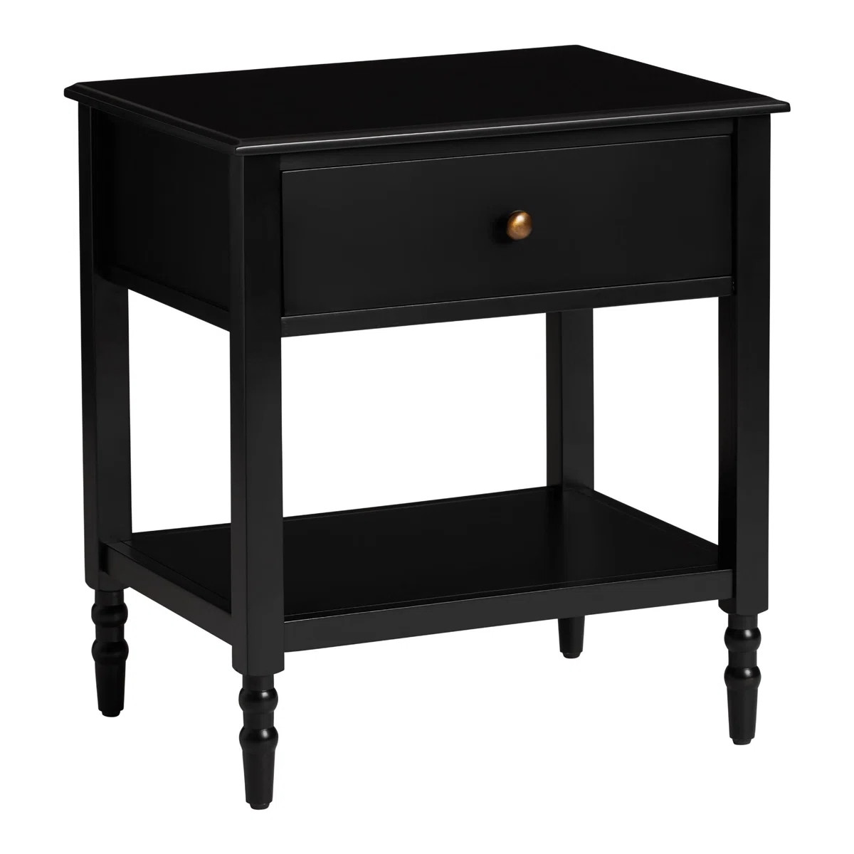 Lark Manor™ Ensor One Drawer Solid Wood Nightstand & Reviews | Wayfair | Wayfair North America