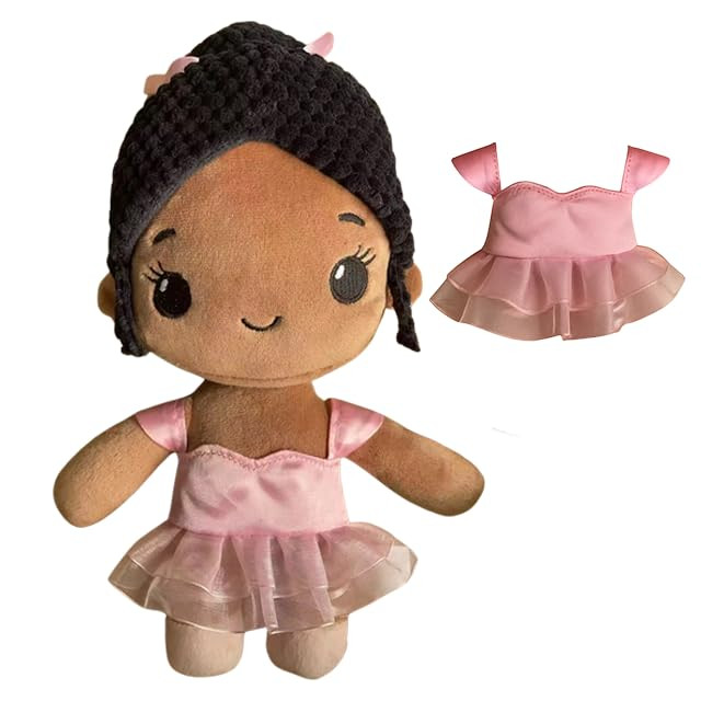 African American Dolls for Girls – 12” Ballerina Plush Doll, Black Baby Dolls, Birthday Gift ... | Amazon (US)