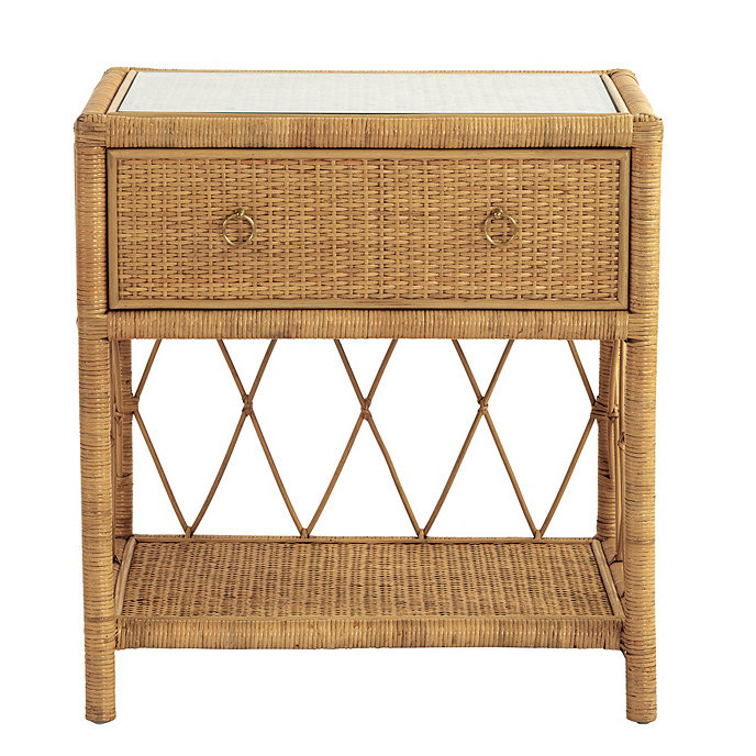 Suzanne Kasler Southport Rattan Side Table | Ballard Designs, Inc.