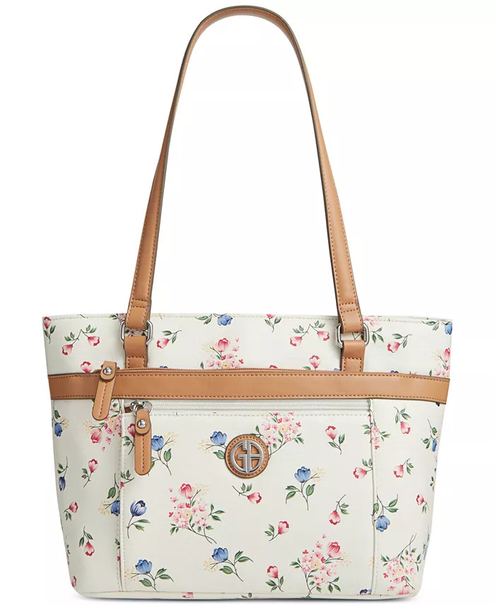 Giani Bernini Pebble Floral Tote, Created for Macy's - Macy's | Macy's