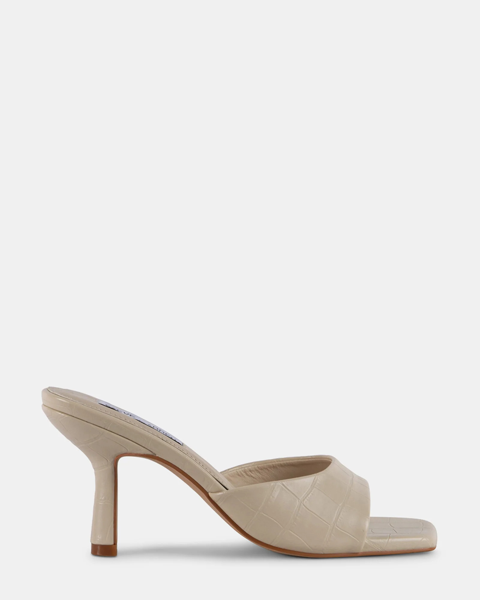 DANNA Natural Exotic Slip-On Mules | Women's Designer Heels | Steve Madden (Canada)