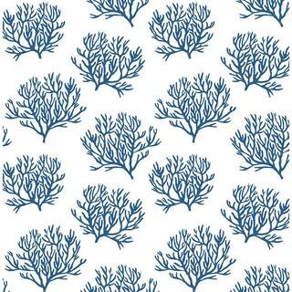 Nextwall Marine Blue Coastal Coral Reef Peel and Stick Wallpaper (Covers 30.75 sq. ft.) NW38002 -... | The Home Depot