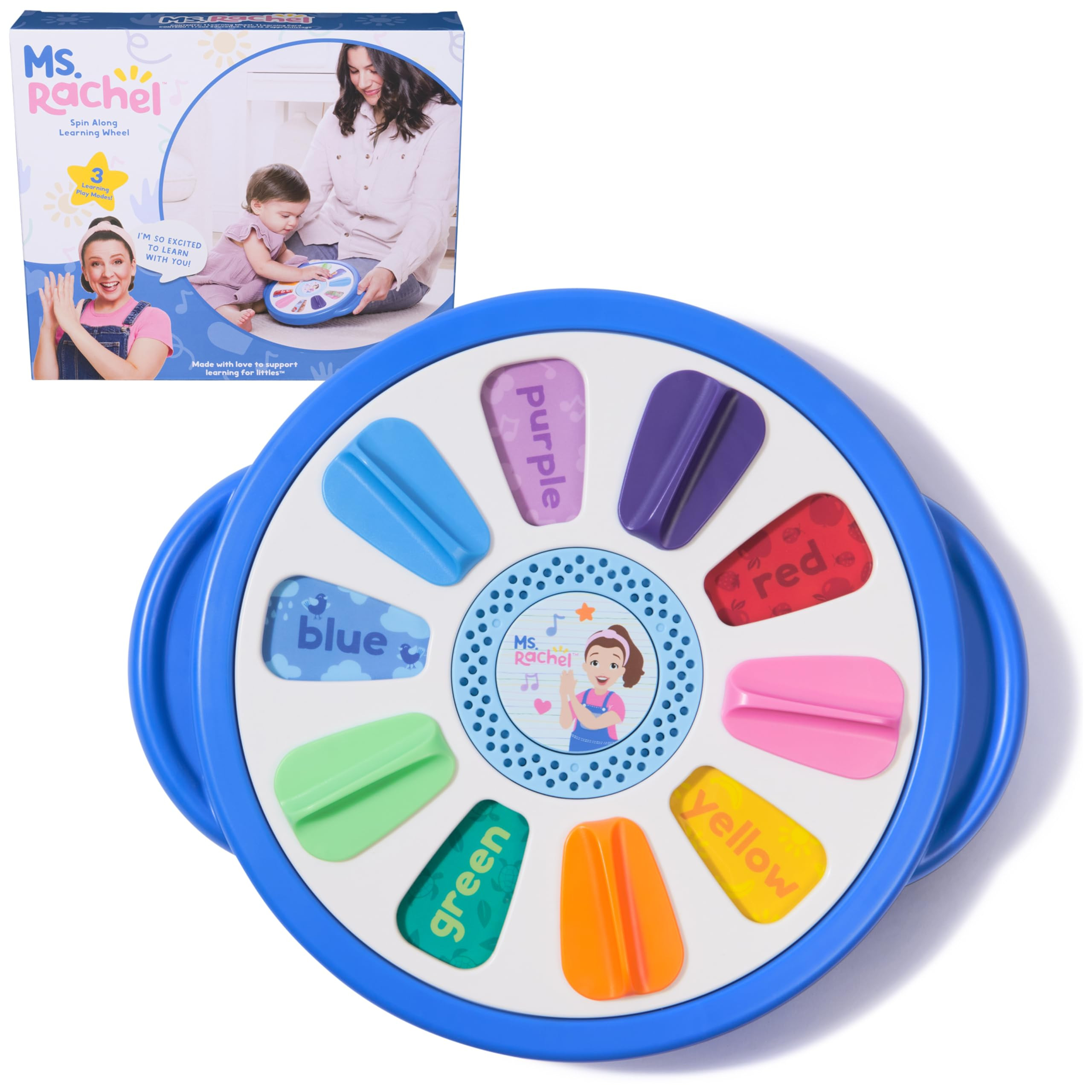 Ms. Rachel Official Spin Along Learning Wheel with 3 Learning Play Modes, Educational Toys & Todd... | Amazon (US)