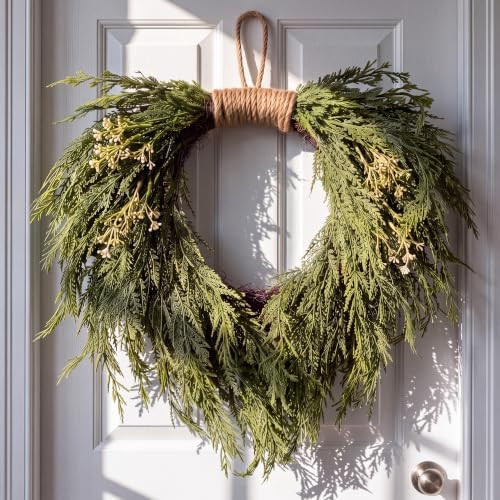Christmas Norfolk Pine Wreath 16" for Front Door Christmas Wreath | Amazon (US)