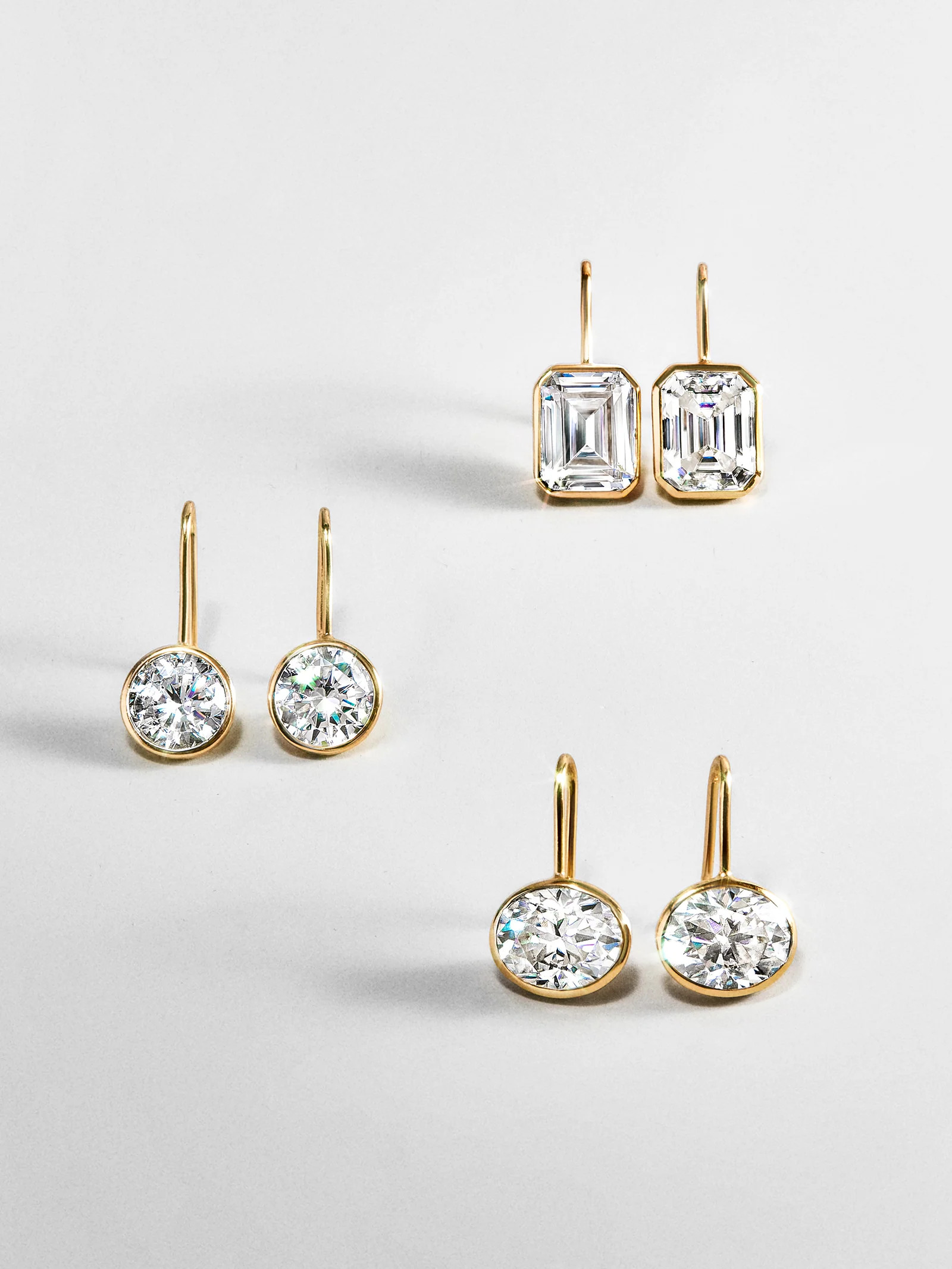 Fallon 14K Gold Bezel Earrings - Gold | BaubleBar
