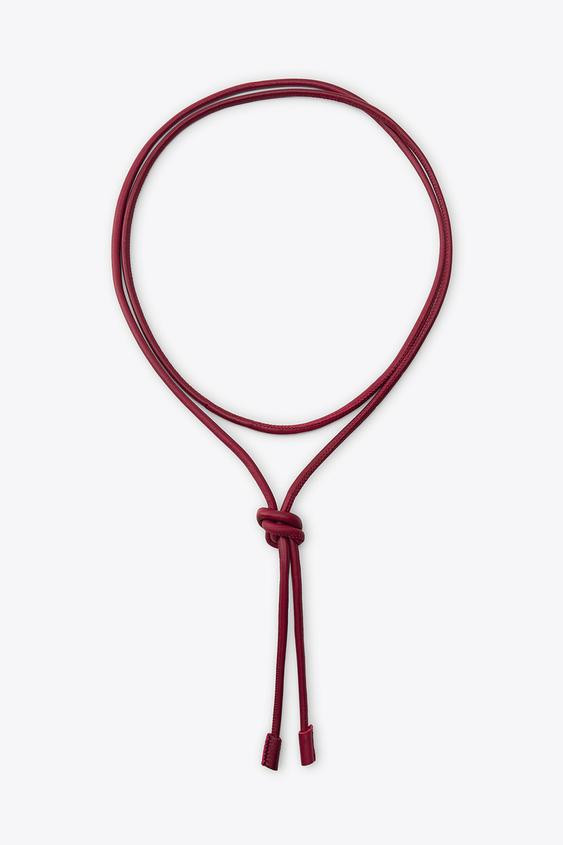 CIRCULAR LEATHER BELT | Zara AU