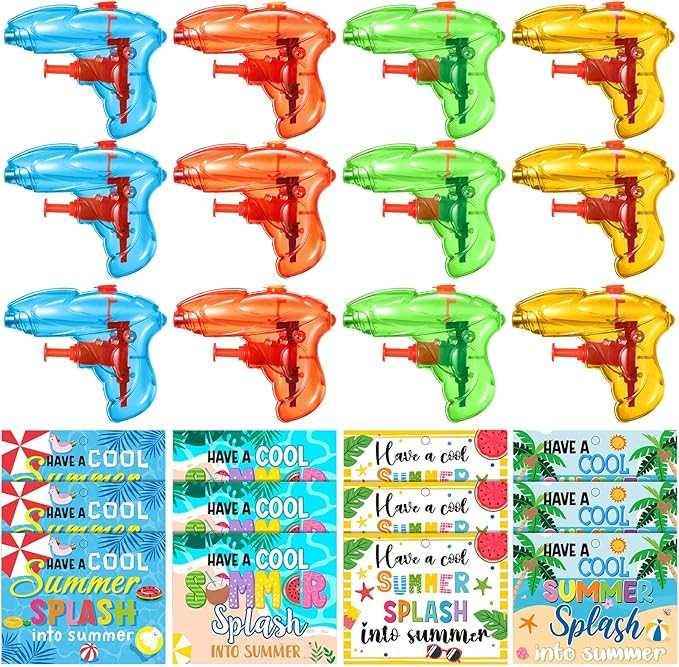 Blosssound 12 Set End of Year Student Gifts from Teacher Bulk, 12 Pcs Mini Water Gun 12 Pcs Summe... | Amazon (US)