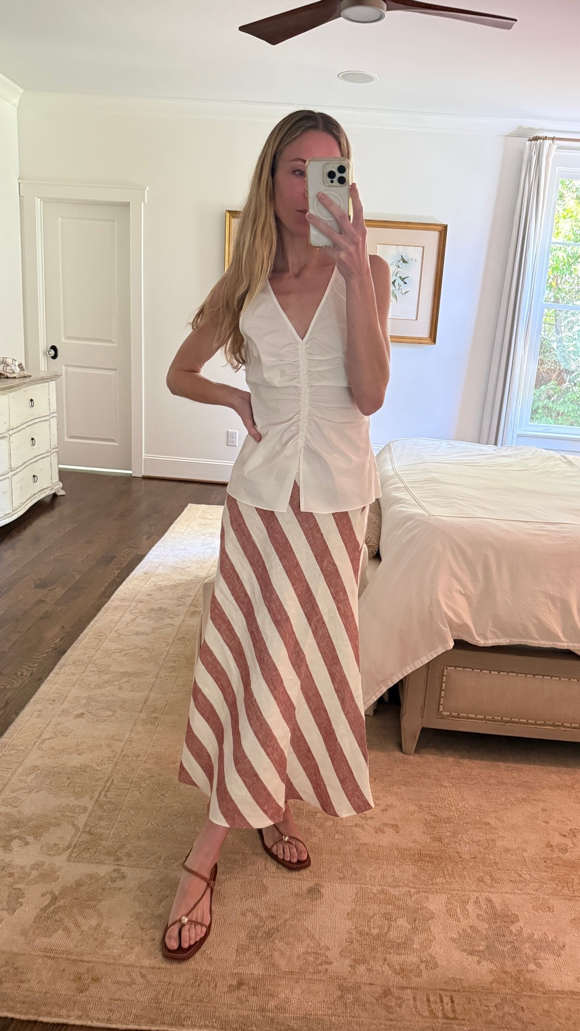 @Boden (US) skirt TTS and so flattering. Sandals TTS. Top is old, similar linked!

linen skirt, summer skirt, summer outfits, Memorial Day outfit

#LTKgrwm #LTKootd #LTKSeasonal