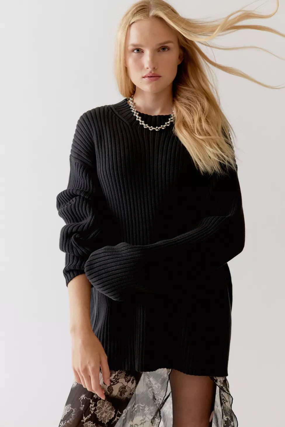 Urban Renewal Vintage Solid Oversized Pullover Sweater | Urban Outfitters (US and RoW)