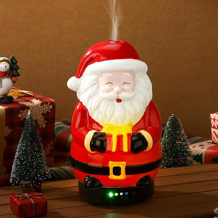 Glooglitter 120ml Retro Santa Claus Ceramic Oil Diffuser Christmas Decor | Amazon (US)
