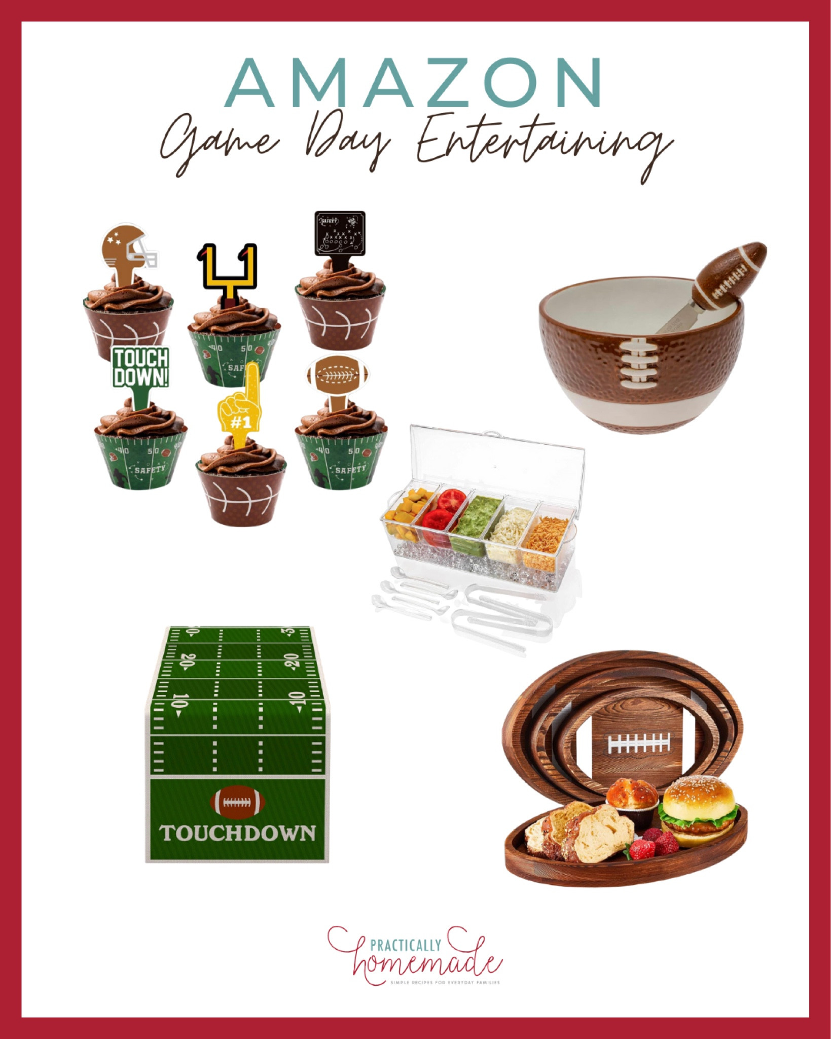 Make your Game Day entertaining easy and festive with these football themed items, along with serving dish ideas.

#LTKhome #LTKparties