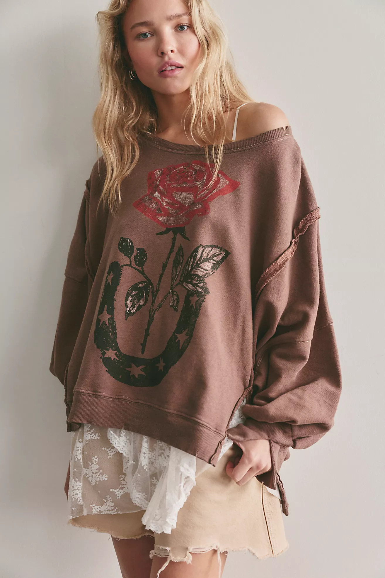 We The Free Graphic Camden Pullover | Free People (Global - UK&FR Excluded)