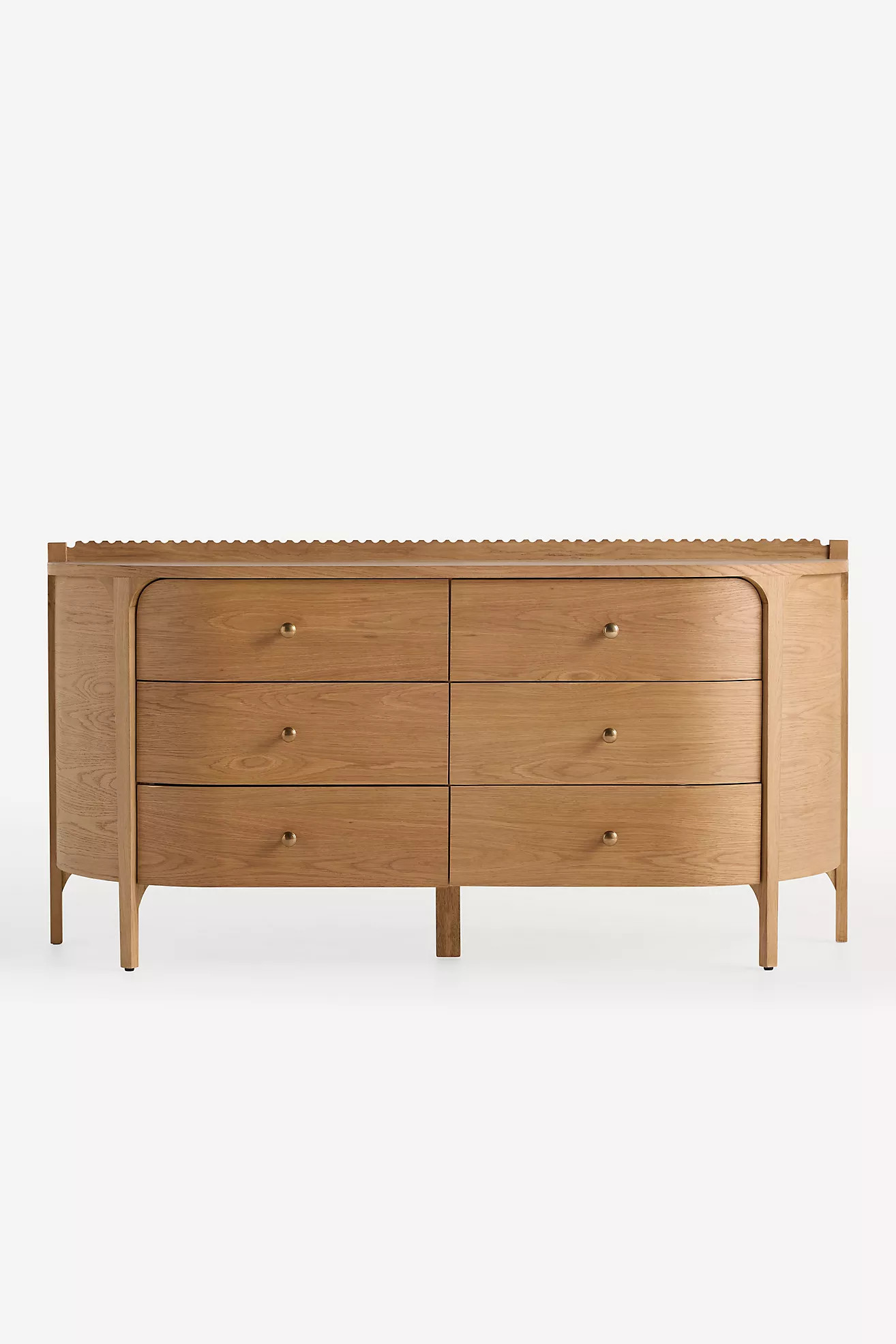 Aria Six-Drawer Wood Dresser | Anthropologie (US)