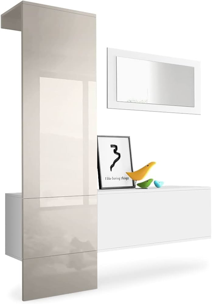 Vladon Garderobe Carlton Set 4, Made in Germany, Garderobenset bestehend aus 1 Garderobenpaneel, ... | Amazon (DE)