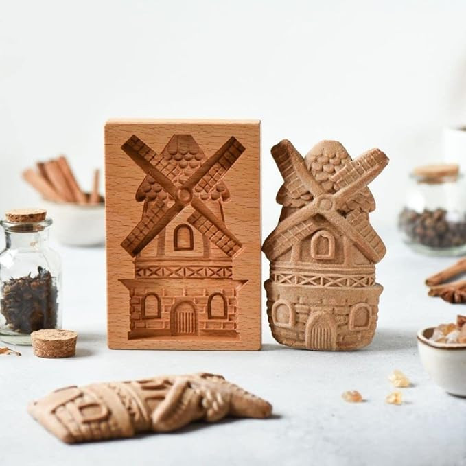Wooden Cookie Molds, Wooden Cookie Biscuit Mold Baking Cookie Mold Wooden Carved Mold Cookie Cutt... | Amazon (US)