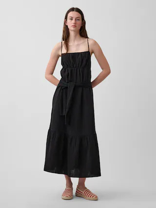 Cotton Gauze Tiered Empire Waist Dress | Gap (US)