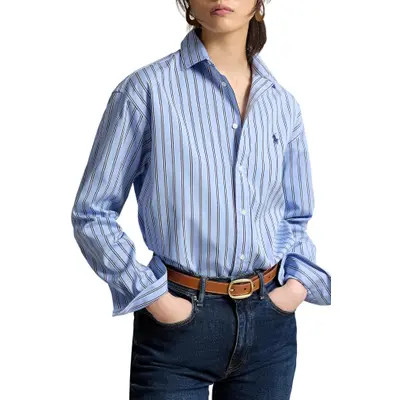Relaxed Fit Striped Cotton Shirt | Nordstrom