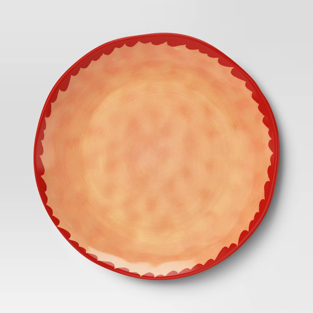 9" Stoneware Dinner Plate Peach Wave - Threshold™ | Target