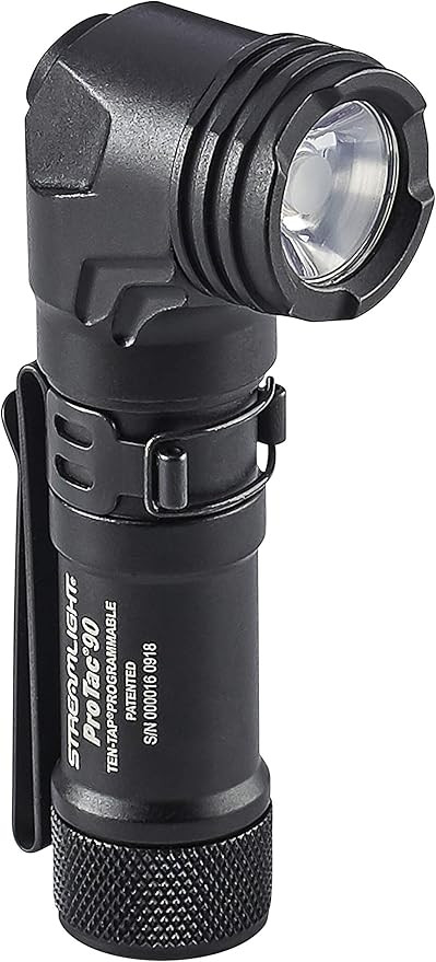 Streamlight 88087 ProTac 90 Right-Angle Light with CR123A Lithium Battery and AA Alkaline Battery... | Amazon (US)