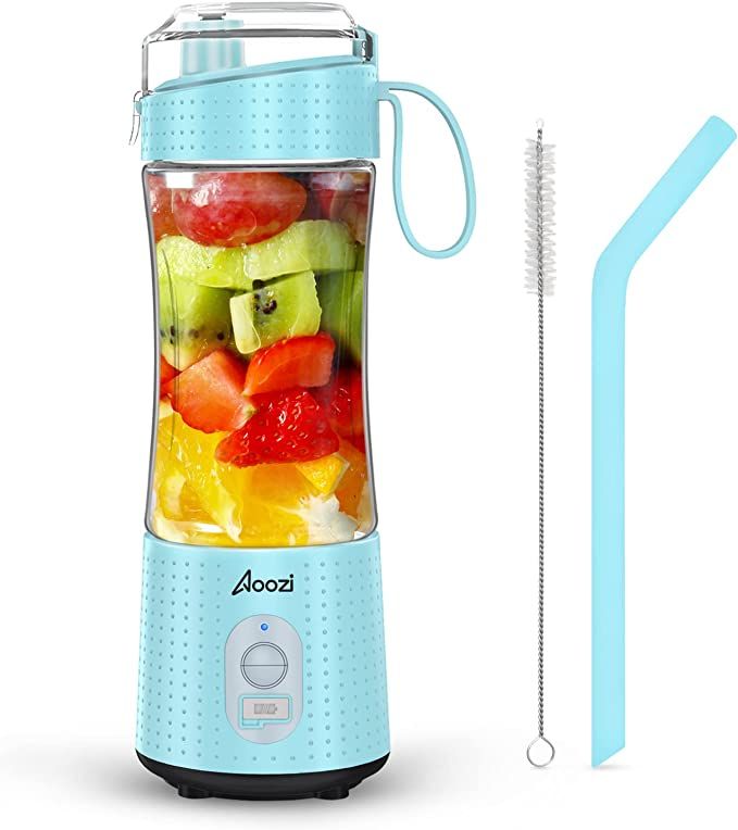 Personal Size Blender Smoothies and Shakes, Aoozi Portable Blenders, Mini Blender USB Rechargeabl... | Amazon (US)