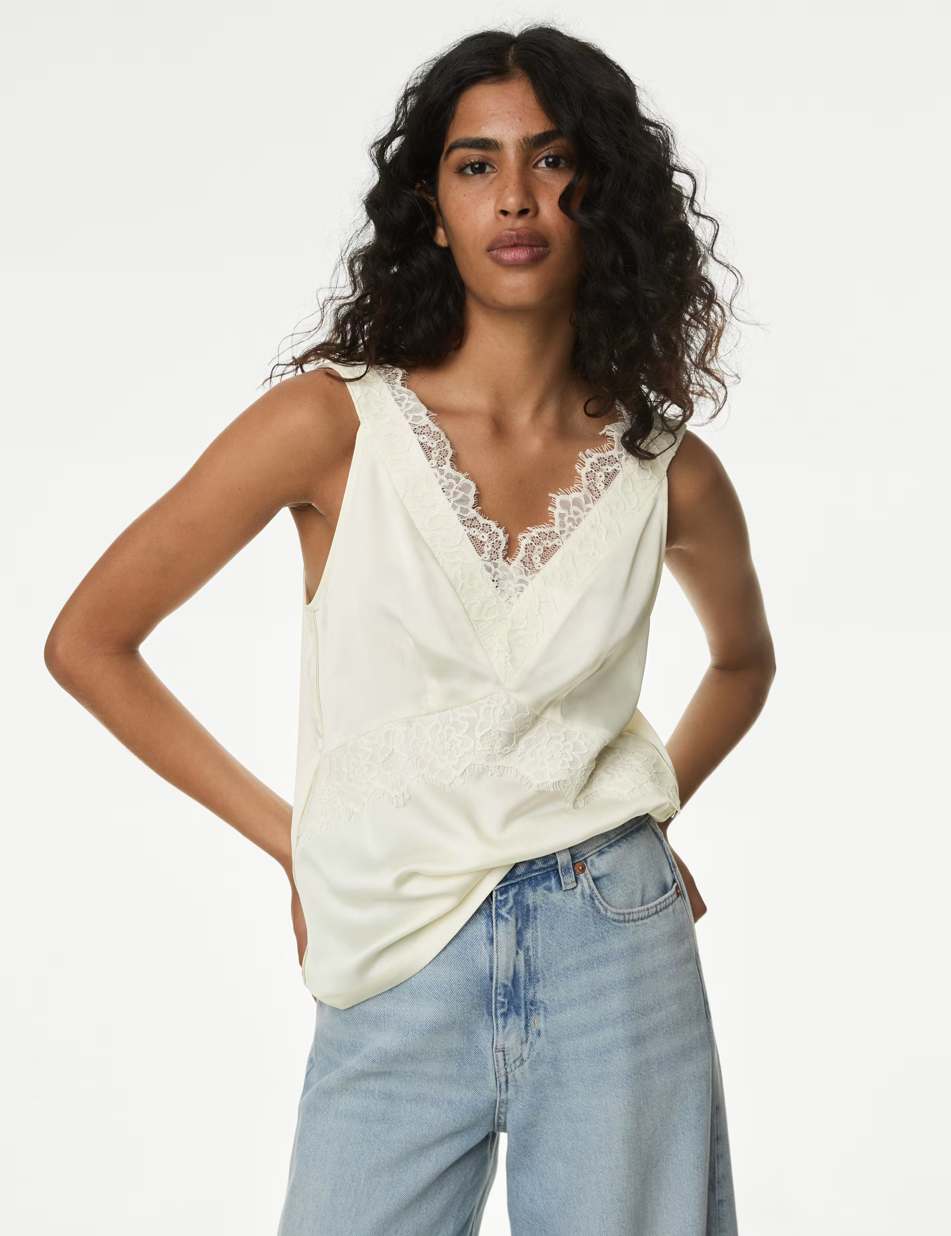 Lace Detail Cami Top | Marks & Spencer (UK)