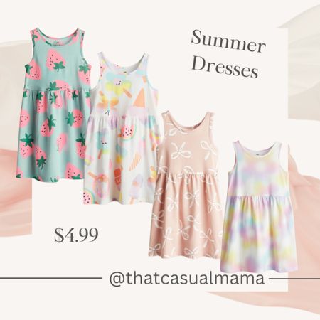 These cute summer dresses are only $4.99 and available in girls sizes 2T-8/10. Other patterns available

#LTKSaleAlert #LTKKids #LTKBaby