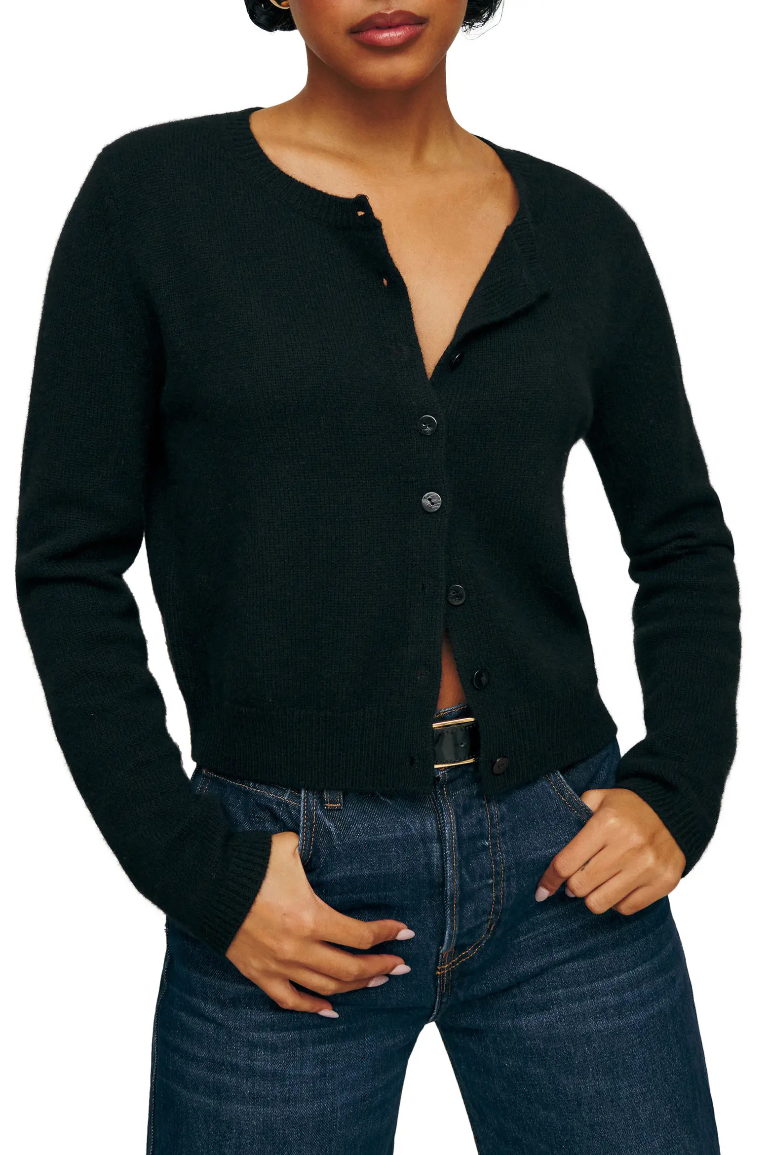 Reformation Clara Cashmere Crew Cardigan (Women) | Nordstrom | Nordstrom