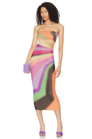 AFRM Konrad Dress in Mod Stripe from Revolve.com | Revolve Clothing (Global)