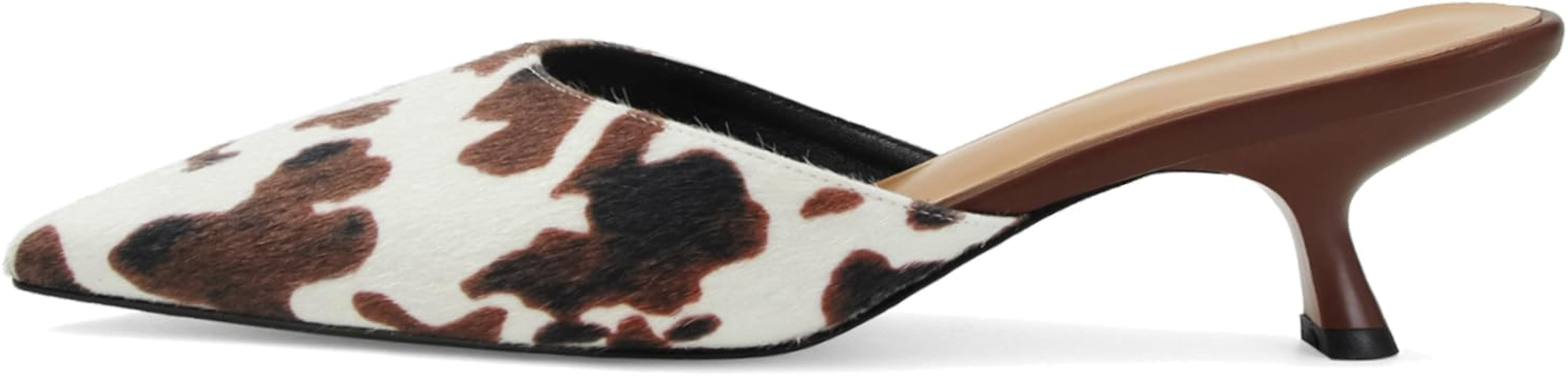 Mesh Kitten Heels Mules for Women Closed Pointed Toe Slip on Backless Stiletto Slingback Low Heel... | Amazon (US)