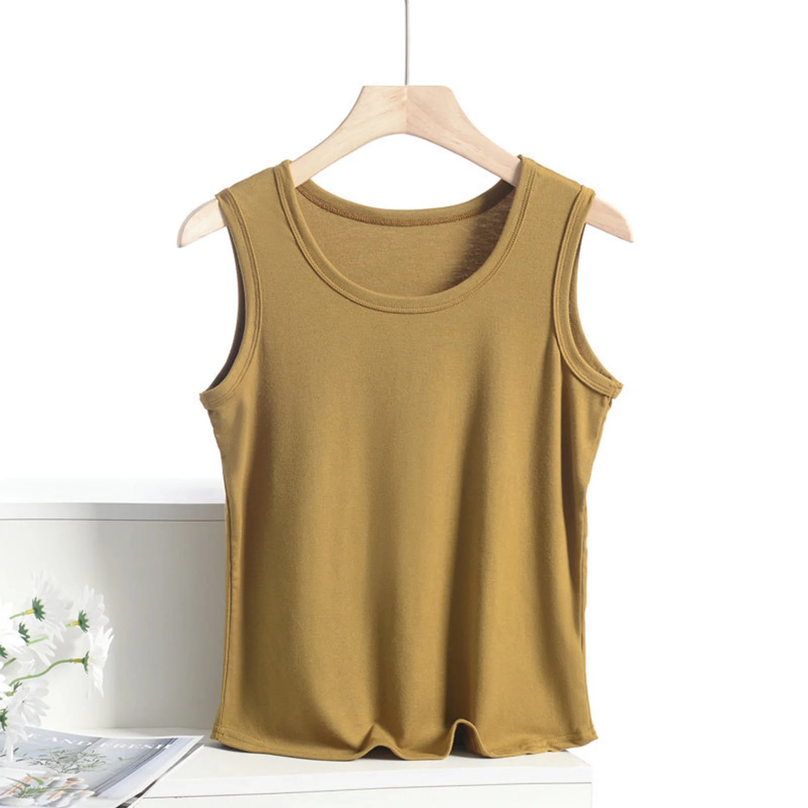 lmcalzta Plus Size Tank Tops for Women Loose Sleeveless Basic Undershirt Summer Casual Comfy Soft... | Walmart (US)