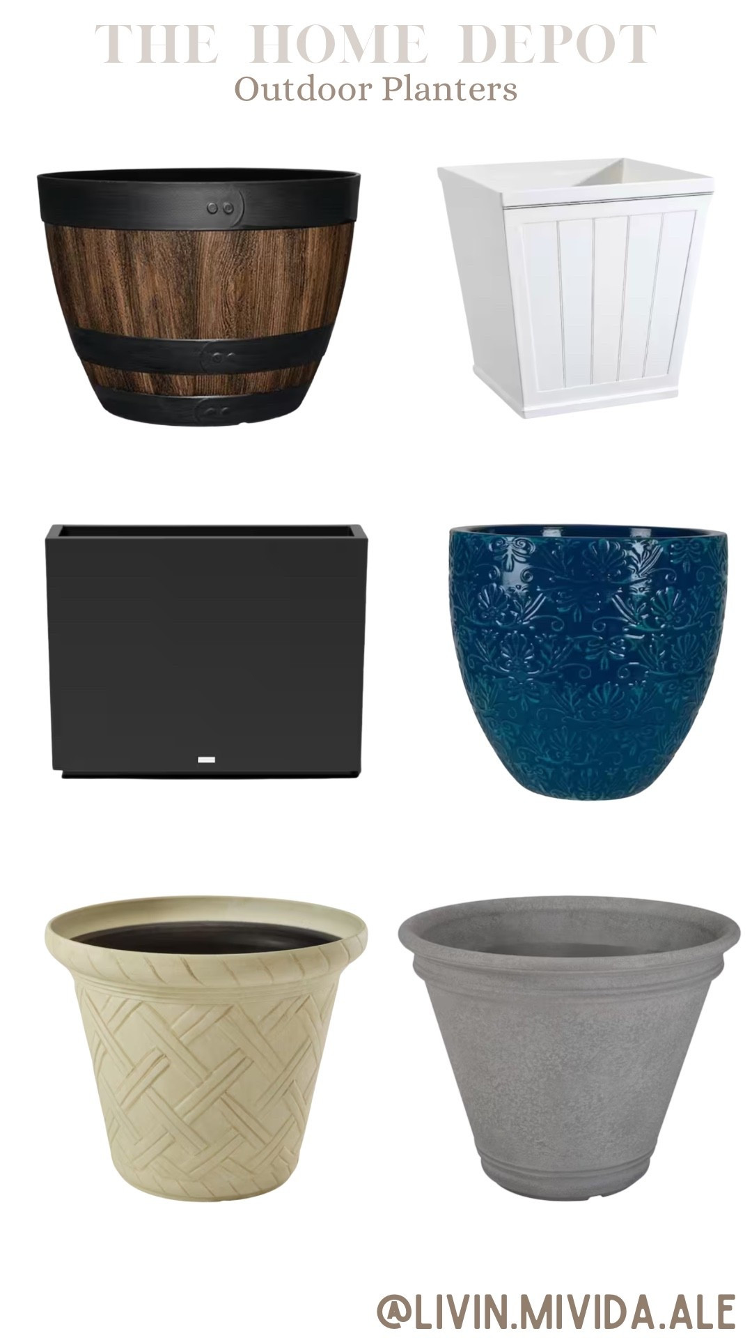 Outdoor planters 🪴 

#thehomedepot #planters #gardenn

#LTKstorytime #LTKSeasonal #LTKOver40
