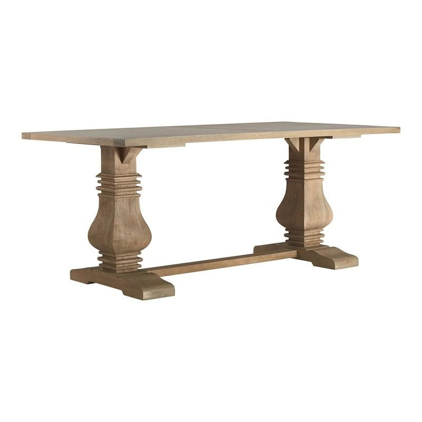 Finch Elmhurst Pedestal Dining Table Antiqued Wood | Walmart (US)