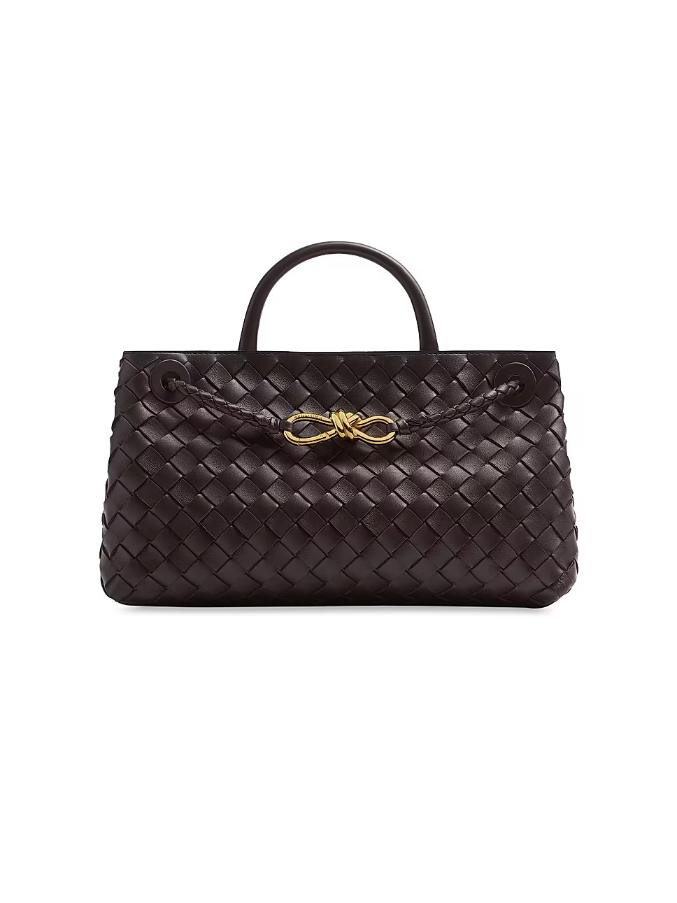 Bottega Veneta Small Andiamo Intrecciato Leather Top-Handle Bag | Saks Fifth Avenue