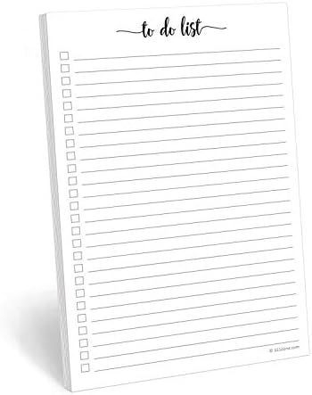 321Done To Do List Notepad - 50 Sheets (5.5" x 8.5") To-Do's Notepad Tear Off, Planning Memo Pad, Pl | Amazon (US)