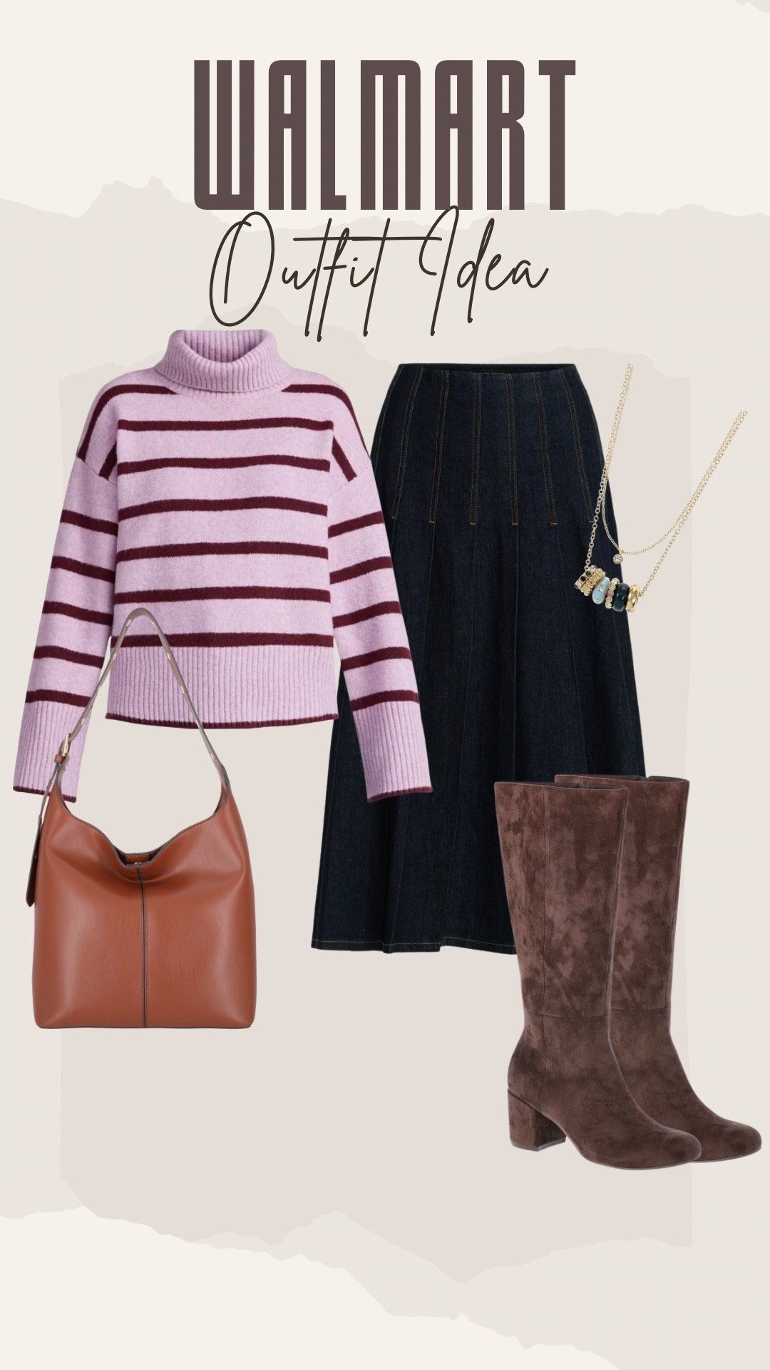 Walmart outfit idea. 

Cozy sweater. Dressy casual. Denim skirt. Holiday outfit. Suede boots. 




#LTKOver40 #LTKHoliday #LTKootd