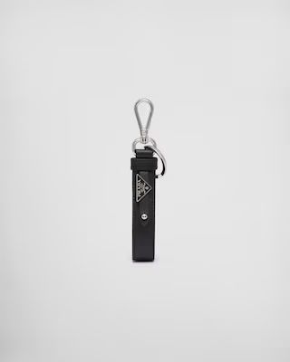 Saffiano leather keychain | Prada Spa US