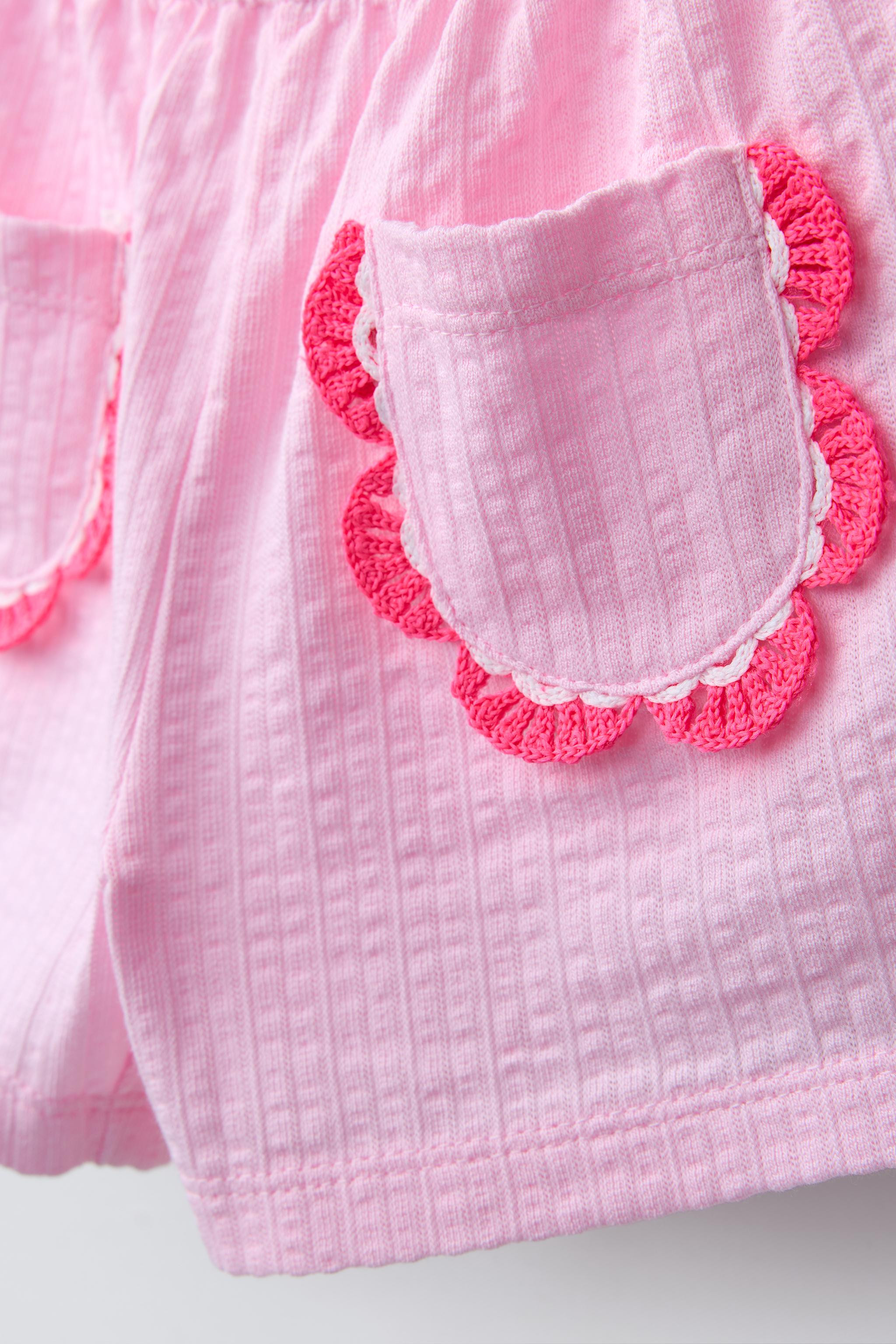 CROCHET POCKET SHORTS | Zara US